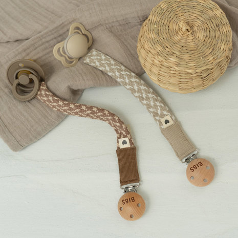 BIBS Speenkoord -  Sand / Ivory