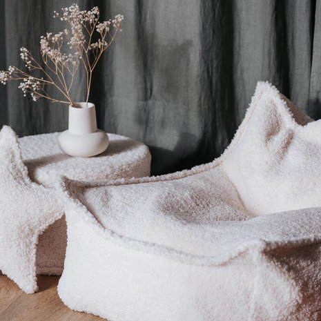 Wigiwama Zitzak Chair - Cream white