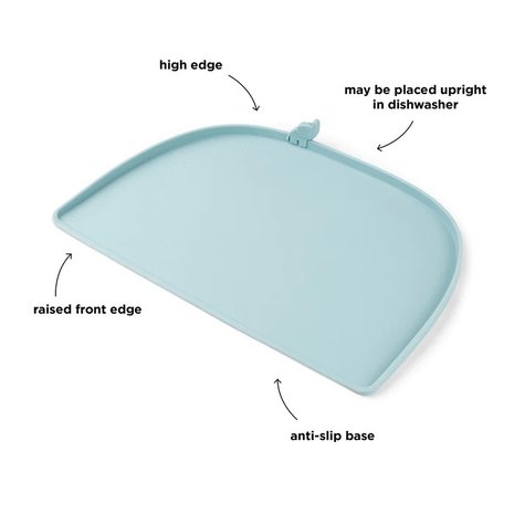 Done by Deer Hoge rand siliconen placemat Elphee Blue Done by Deer Hoge rand siliconen placemat Elphee Blue