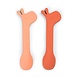 Done by Deer Siliconen lepels Lalee Papaya (2-pack) Done by Deer Siliconen lepels Lalee Papaya (2-pack)