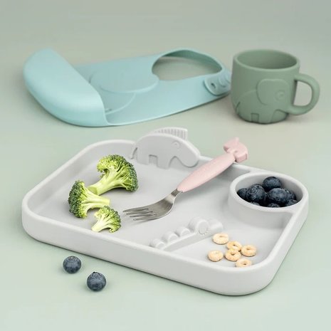 Done by Deer Easy-grip bestekset Deer friends Powder