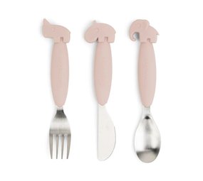 Done by Deer Easy-grip bestekset Deer friends Powder