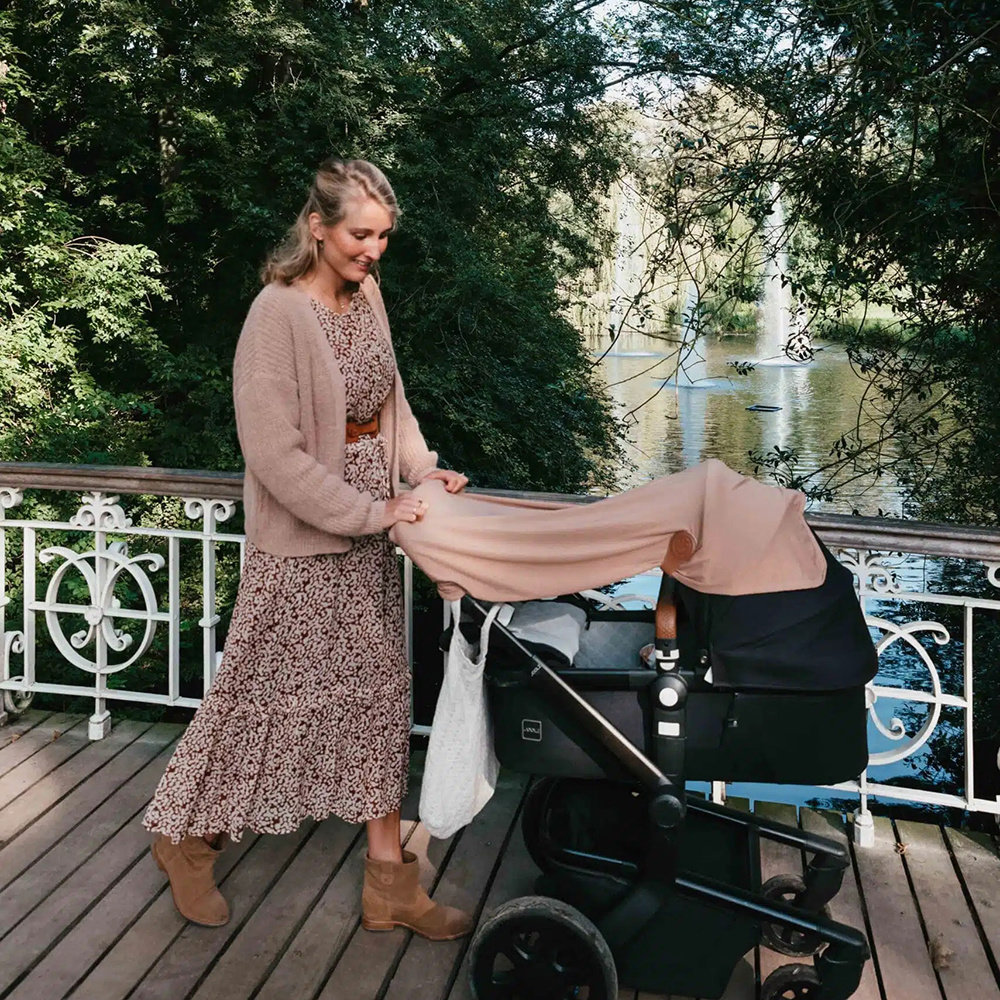 Cloby UV zonnedoek (UPF 50+) - Kokosnoot bruin Cloby UV zonnedoek (UPF 50+) - Kokosnoot bruin