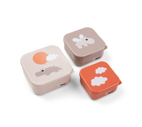 Done by Deer Snackbox set 3 pcs Happy clouds Powder