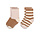 Antislip sokken GOTS powder pink/caramel (2-pack)