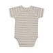 Lässig Romper met korte mouw GOTS Striped grey/anthracite Lässig Romper met korte mouw GOTS Striped grey/anthracite