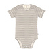 Lässig Romper met korte mouw GOTS Striped grey/anthracite Lässig Romper met korte mouw GOTS Striped grey/anthracite