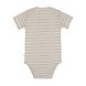 Lässig Romper met korte mouw GOTS Striped grey/anthracite Lässig Romper met korte mouw GOTS Striped grey/anthracite