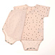 Lässig Romper met korte mouw GOTS Dots powder pink Lässig Romper met korte mouw GOTS Dots powder pink