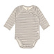 Lässig Romper met lange mouw GOTS Striped grey/anthracite Lässig Romper met lange mouw GOTS Striped grey/anthracite