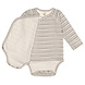 Lässig Romper met lange mouw GOTS Striped grey/anthracite Lässig Romper met lange mouw GOTS Striped grey/anthracite