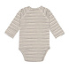 Lässig Romper met lange mouw GOTS Striped grey/anthracite Lässig Romper met lange mouw GOTS Striped grey/anthracite