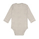 Lässig Romper met lange mouw GOTS Striped grey/anthracite Lässig Romper met lange mouw GOTS Striped grey/anthracite