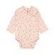 Lässig Romper met lange mouw GOTS Dots powder pink Lässig Romper met lange mouw GOTS Dots powder pink