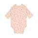 Lässig Romper met lange mouw GOTS Dots powder pink Lässig Romper met lange mouw GOTS Dots powder pink