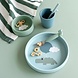 Done by Deer Siliconen maaltijdset Happy clouds Blue Done by Deer Siliconen maaltijdset Happy clouds Blue