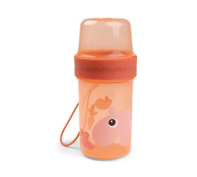 Done by Deer To go 2-way snack container L Ozzo Papaya Done by Deer To go 2-way snack container L Ozzo Papaya