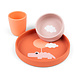 Done by Deer Siliconen maaltijdset Happy clouds Papaya Done by Deer Siliconen maaltijdset Happy clouds Papaya