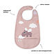 Done by Deer Slabbetje met klittenband Happy clouds Powder Done by Deer Slabbetje met klittenband Happy clouds Powder