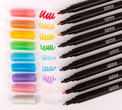 OMY 9 Glitterstiften OMY 9 Glitterstiften