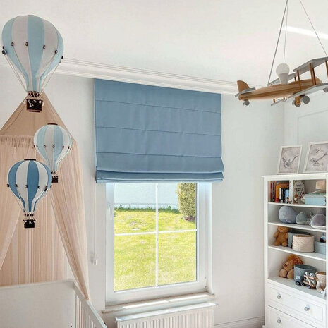 Super Balloon Luchtballon - wit en lichtblauw Super Balloon Luchtballon - wit en lichtblauw