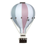 Super Balloon Luchtballon - wit, roze en grijs/groen
