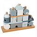 Label Label Stapelblokken huisje - Blauw Label Label Stapelblokken huisje - Blauw