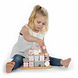 Label Label Stapelblokken huisje - Roze Label Label Stapelblokken huisje - Roze