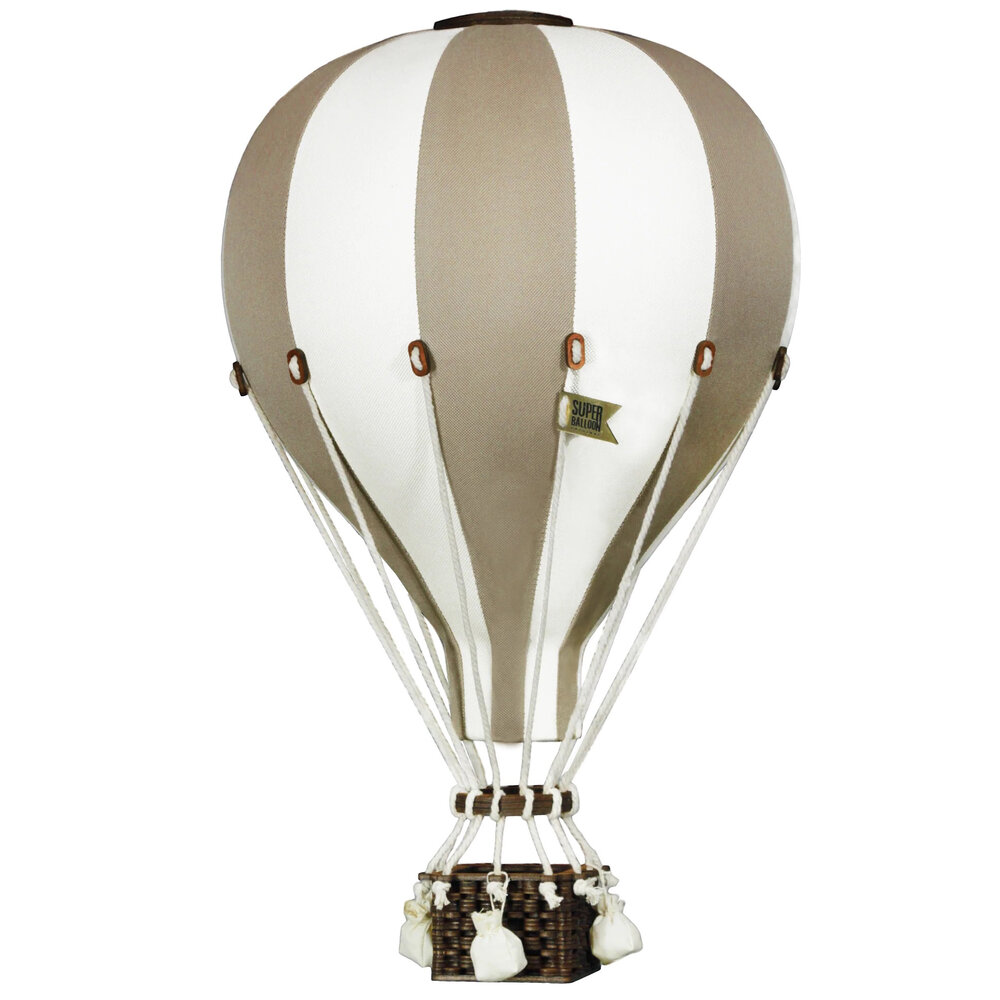 Super Balloon Luchtballon - beige en ecru (Groot) Super Balloon Luchtballon - beige en ecru (Groot)
