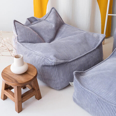 Wigiwama Zitzak Chair - Blueberry blue