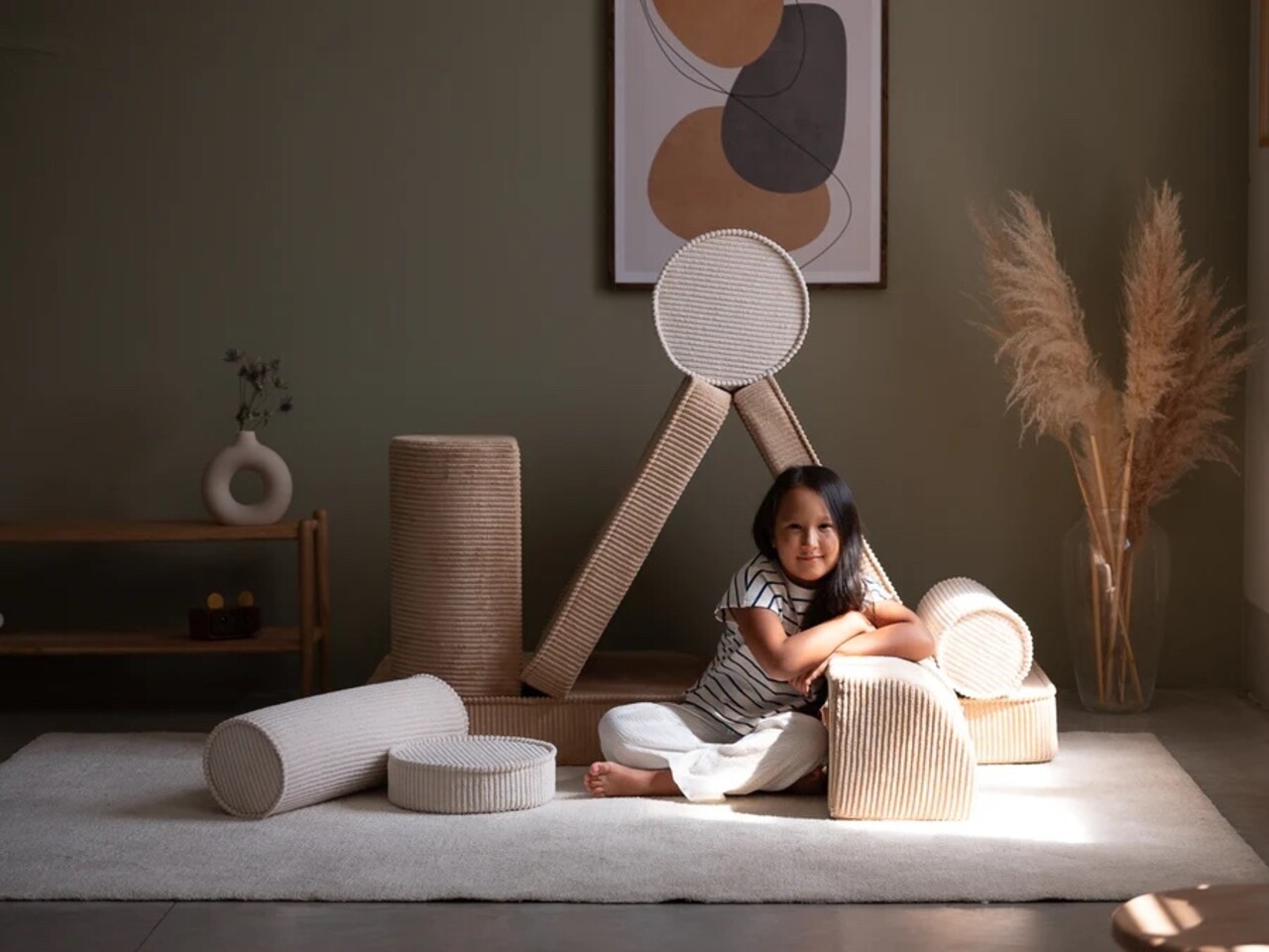 Wigiwama Zit- en speelbank - Brown Sugar Wigiwama Zit- en speelbank - Brown Sugar