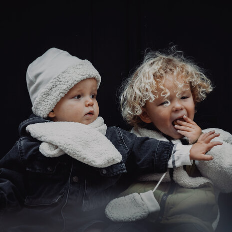 Cloby Babymutsje - Teddy - Off White