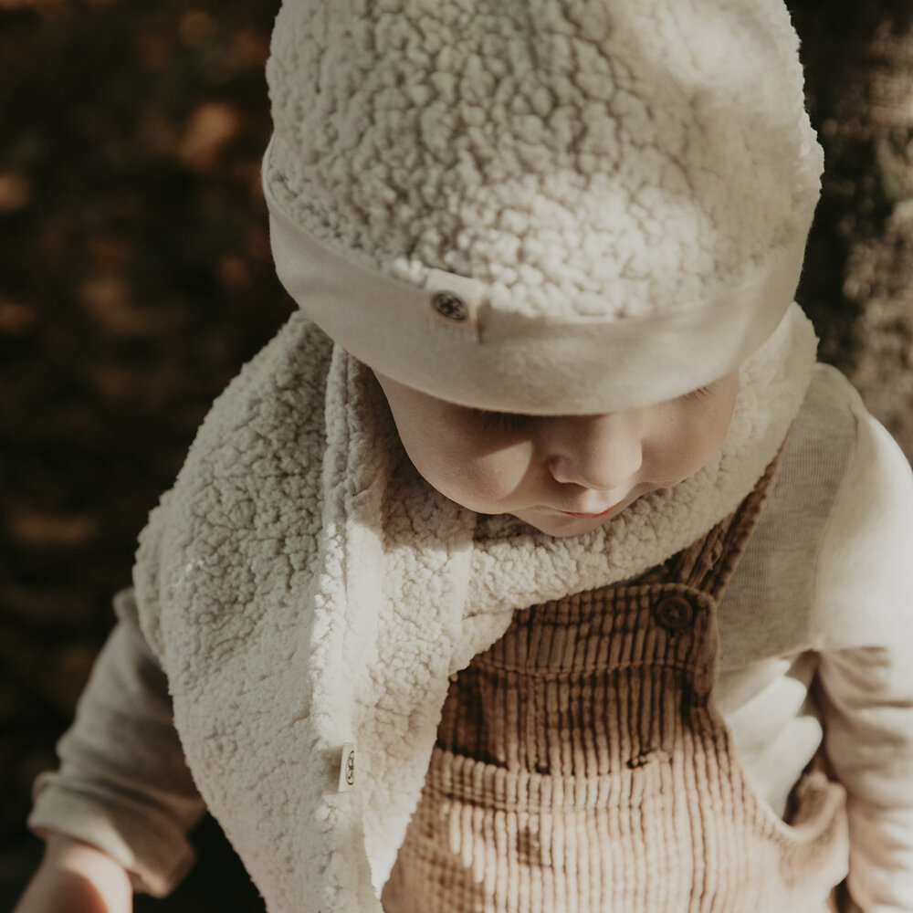 Cloby Babymutsje - Teddy - Off White