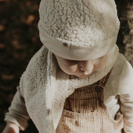 Cloby Babymutsje - Teddy - Off White