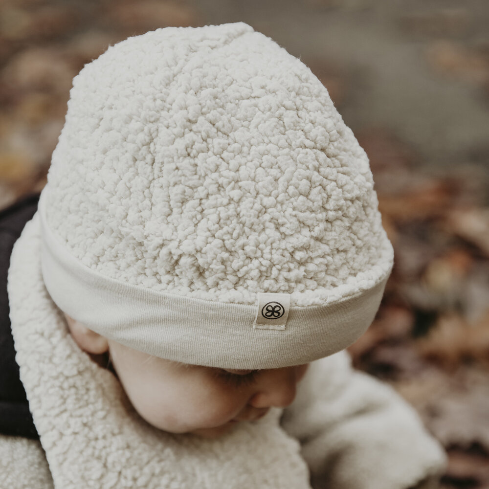 Cloby Babymutsje - Teddy - Off White