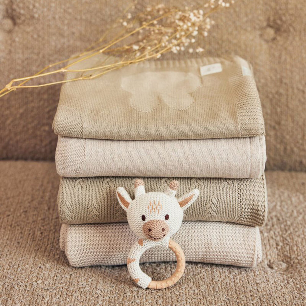 Jollein Fleece deken | 75x100cm - Miffy Nougat/Coral