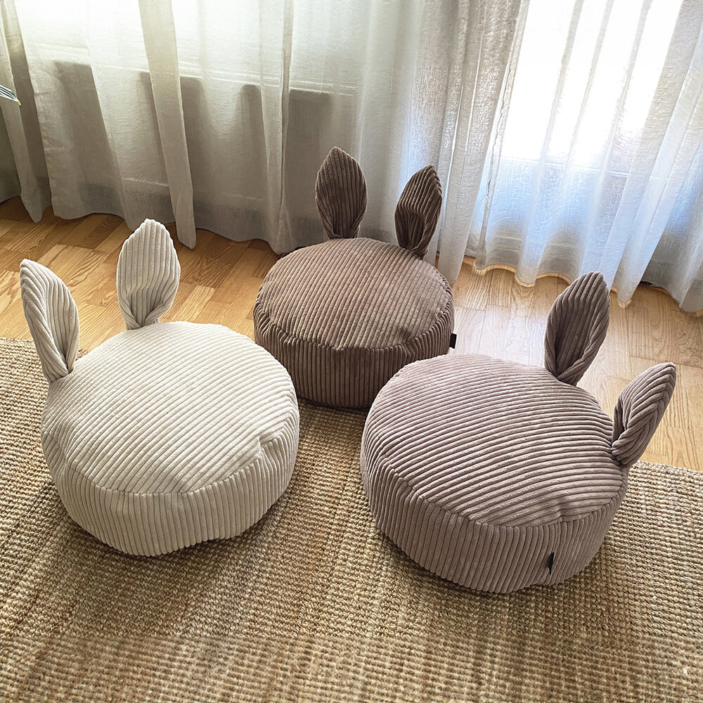 Scandinavian stories Poef Bunny Corduroy - Cream Scandinavian stories Poef Bunny Corduroy - Cream