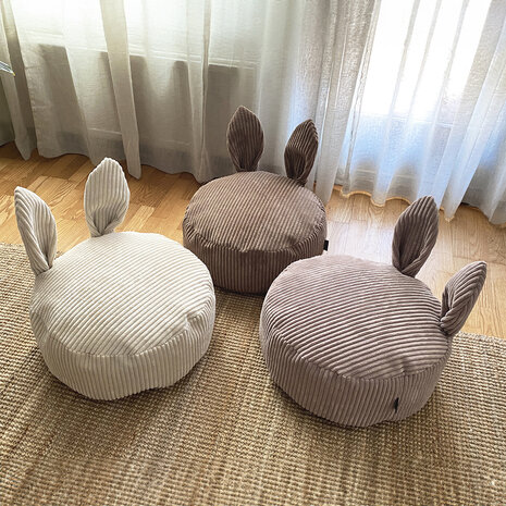 Scandinavian stories Poef Bunny Corduroy - Light blue Scandinavian stories Poef Bunny Corduroy - Light blue
