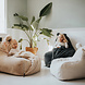 Scandinavian stories Poef Teddy Corduroy - Light blue Scandinavian stories Poef Teddy Corduroy - Light blue