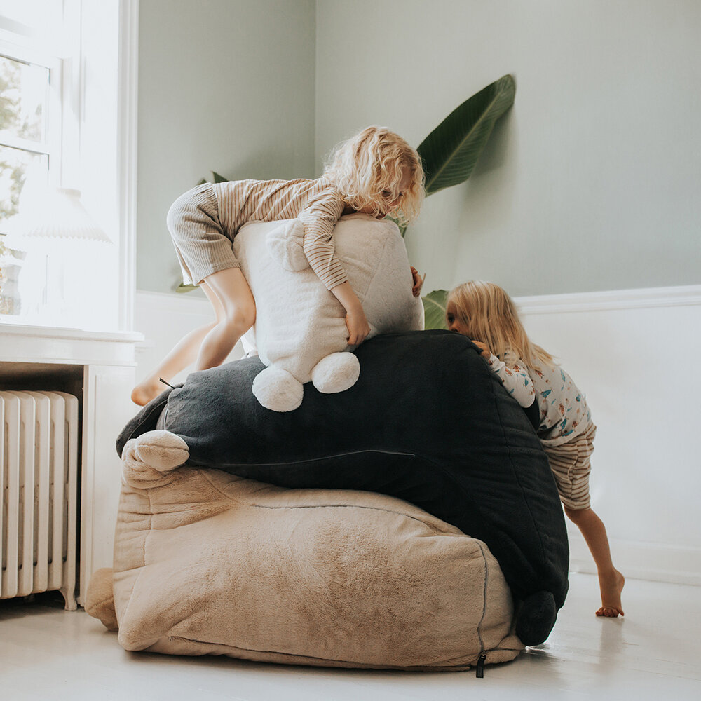 Scandinavian stories Poef Teddy Corduroy - Light blue Scandinavian stories Poef Teddy Corduroy - Light blue