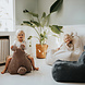 Scandinavian stories Poef Teddy Corduroy - Light blue Scandinavian stories Poef Teddy Corduroy - Light blue