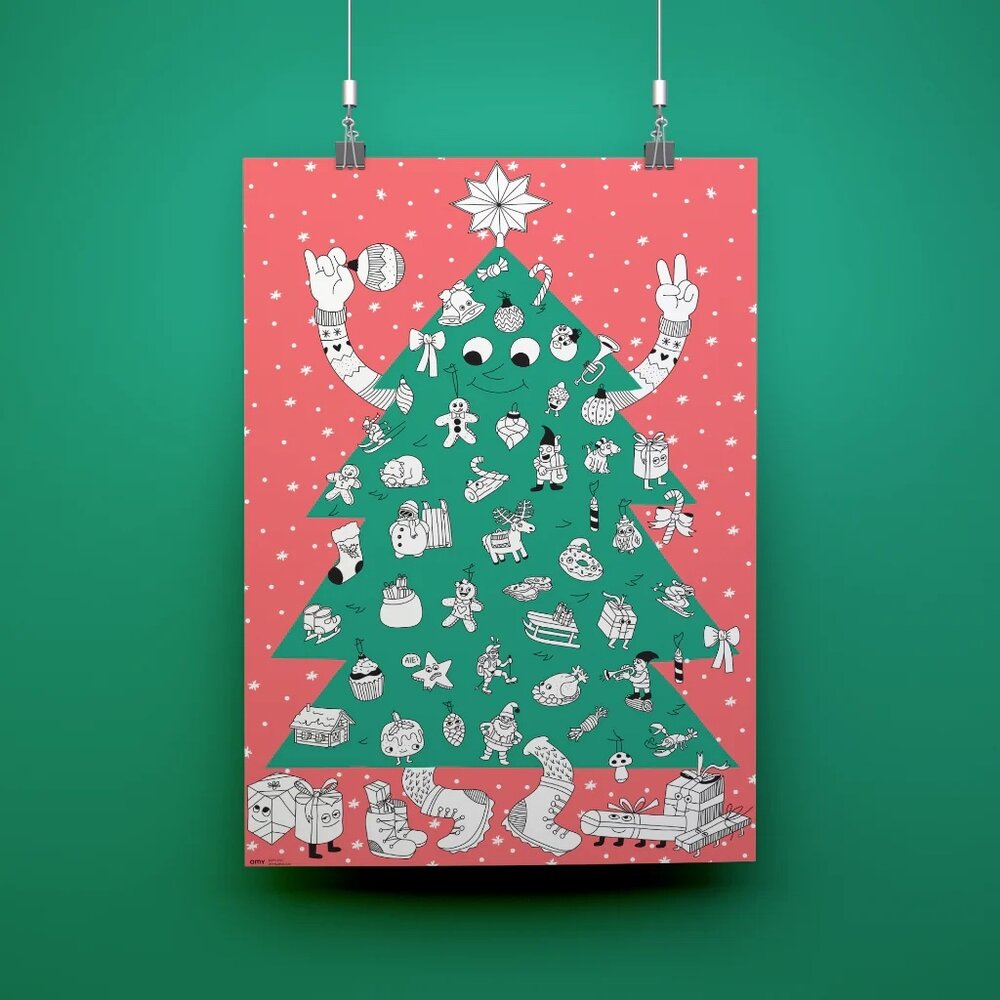 OMY Reuzenposter - Kerstboom OMY Reuzenposter - Kerstboom