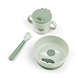 Done by Deer Foodie eerste maaltijdset Happy clouds Green Done by Deer Foodie eerste maaltijdset Happy clouds Green