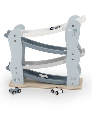 Label Label Auto glijbaan - Blauw Label Label Auto glijbaan - Blauw