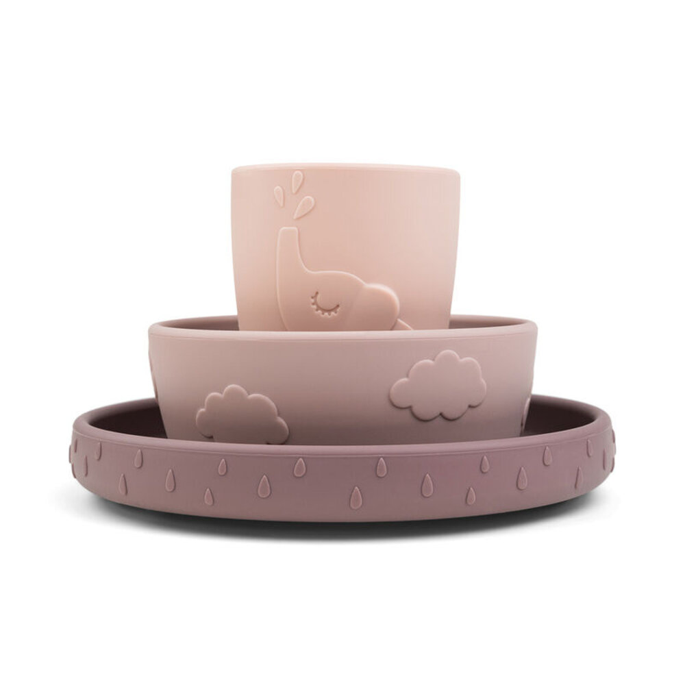 Done by Deer Stick&Stay dinner set Deer friends Powder Done by Deer Stick&Stay dinner set Deer friends Powder