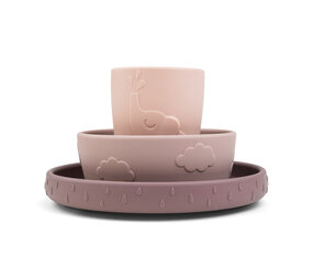 Done by Deer Stick&Stay dinner set Deer friends Powder Done by Deer Stick&Stay dinner set Deer friends Powder