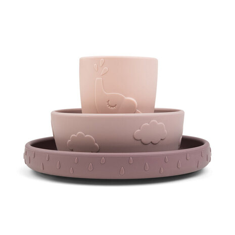 Done by Deer Stick&Stay dinner set Deer friends Powder Done by Deer Stick&Stay dinner set Deer friends Powder