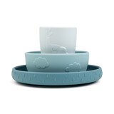 Done by Deer Stick&Stay dinner set Deer friends Blue