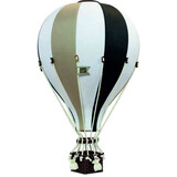Super Balloon Luchtballon - wit zwart en beige (Groot)