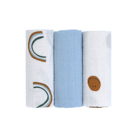 Lässig Multidoek Happy Rascals Smile 60x60cm (3pack)